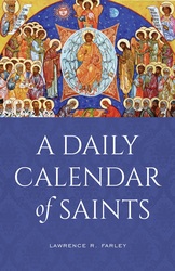 book cover: daily calendar of saints