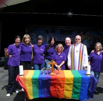 rainbow altar gay affirming church