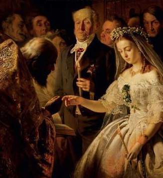 painting of Orthodox Christian wedding