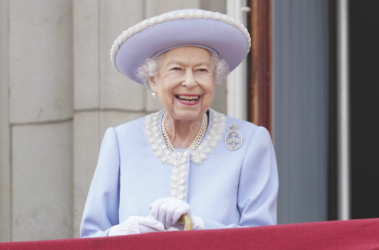 Queen Elizabeth II seated