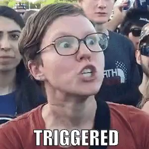 triggered protester